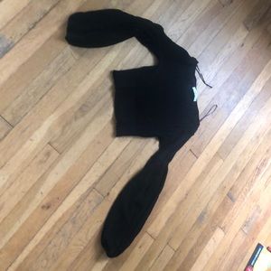 Zara bell sleeved crop top .